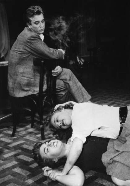 Jeanne Moreau, Marthe Mercadier et Philippe Lemaire "M Sieur La Caille", 1955 