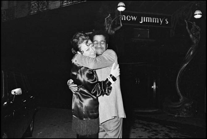 Avec Sammy Davis Jr devant le New Jimmy's en 1968