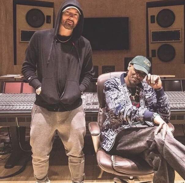 C'était l'heure des retrouvailles pour Eminem et Snoop Dogg en studio.