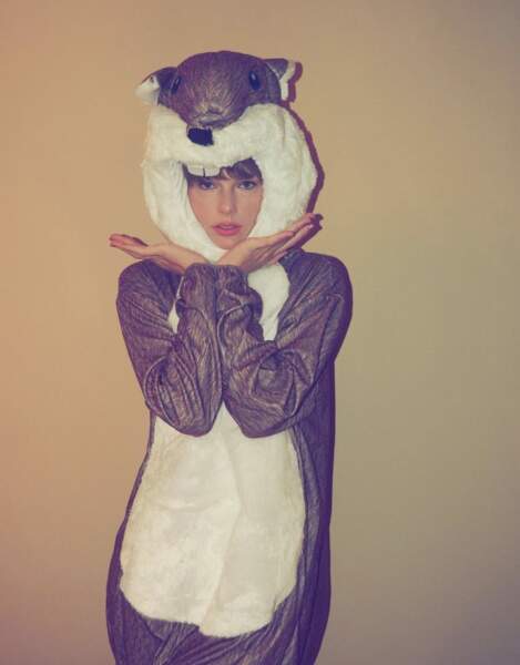 La chanteuse Taylor Swift s'est glissée dans un costume d'écureuil