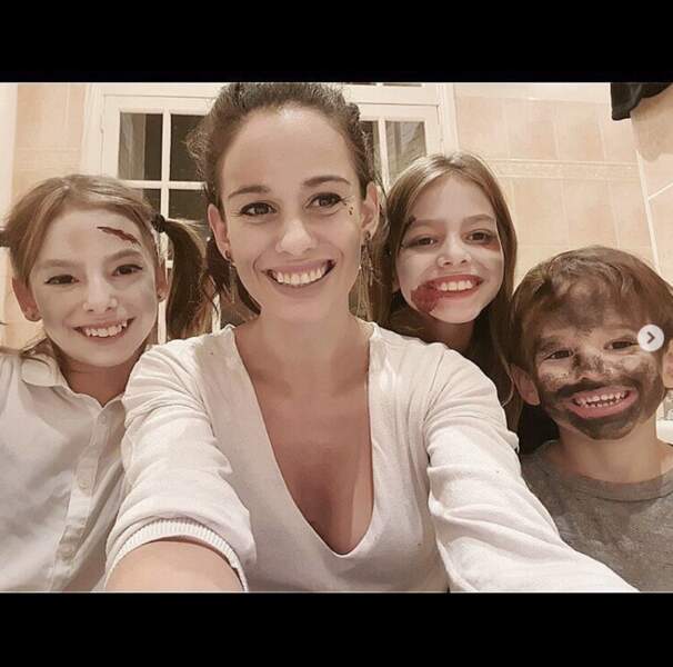 Souvenir d'Halloween pour Lucie Lucas et ses petits Lilou, Moïra et Milo. 
