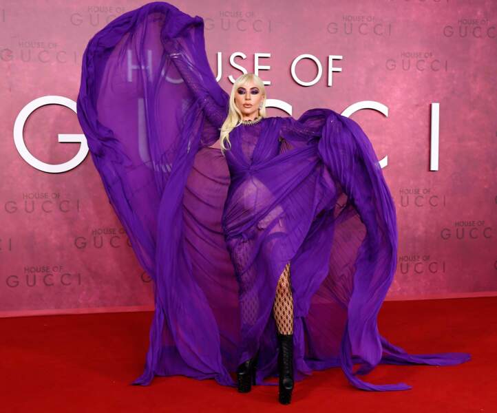 Lady Gaga à l'avant-première londonienne de House of Gucci