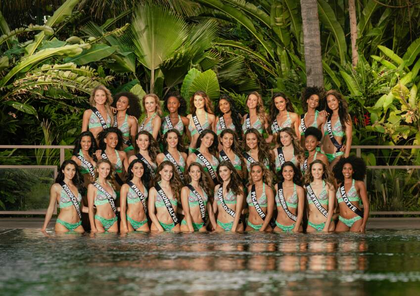 Les 29 candidates posent en maillot de bain à La Réunion