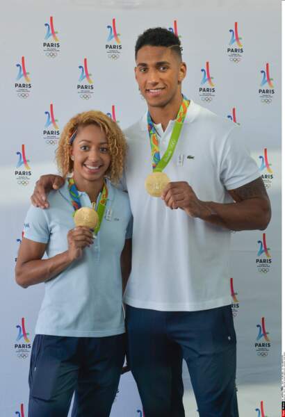 Le couple en or des Jeux Olympiques 2016, les boxeurs Estelle Mossely et Tony Yoka, divorce. Ici au retour de Rio en 2016