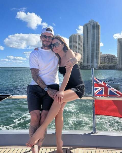 David et Victoria Beckham on fait du bateau.