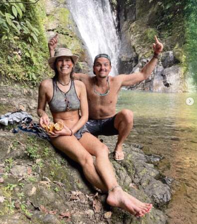 Et Laury Thilleman et son mari Juan Arbelaez au Costa Rica.