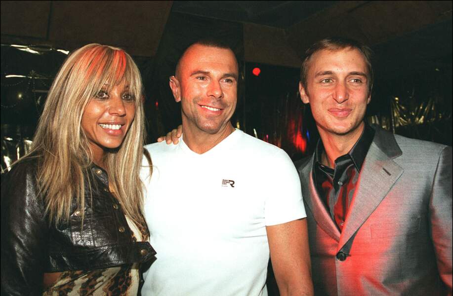 En 2000, il pose avec David et Cathy Guetta, rois de la nuit.