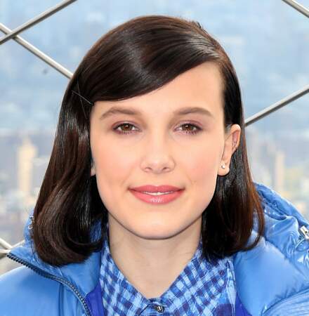 Millie Bobby Brown at the Empire State Building in New York