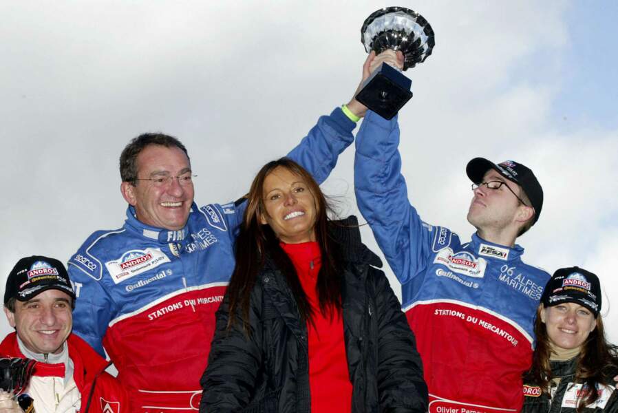 2007 - Nathalie Marquay avec Jean Pierre Pernaut et le fils ainé de ce dernier Olivier Pernaut, Victoire au Trophée Andros à Saint Die-les-Vosges
