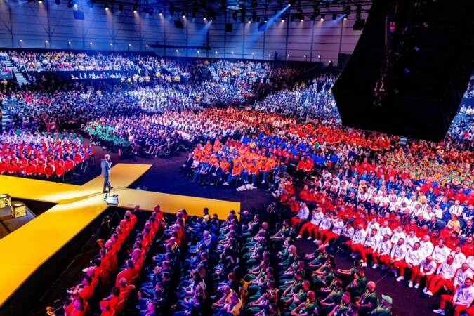 La cérémonie d'ouverture s'est déroulée à La Haye, aux Pays-Bas, samedi 16 avril 2022.