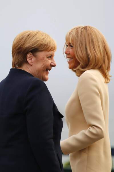 En 2019 au sommet du G7 avec Angela Merkel