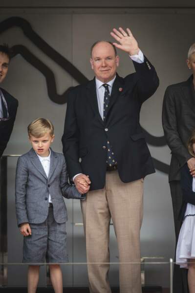 Le prince Jacques était lui aux côtés de son père le prince Albert de Monaco