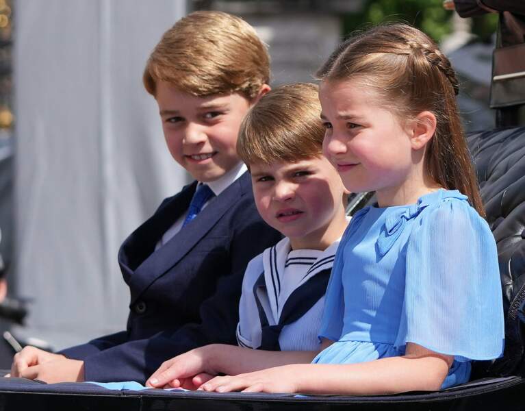 Les princes George et Louis et la Princesse Charlotte