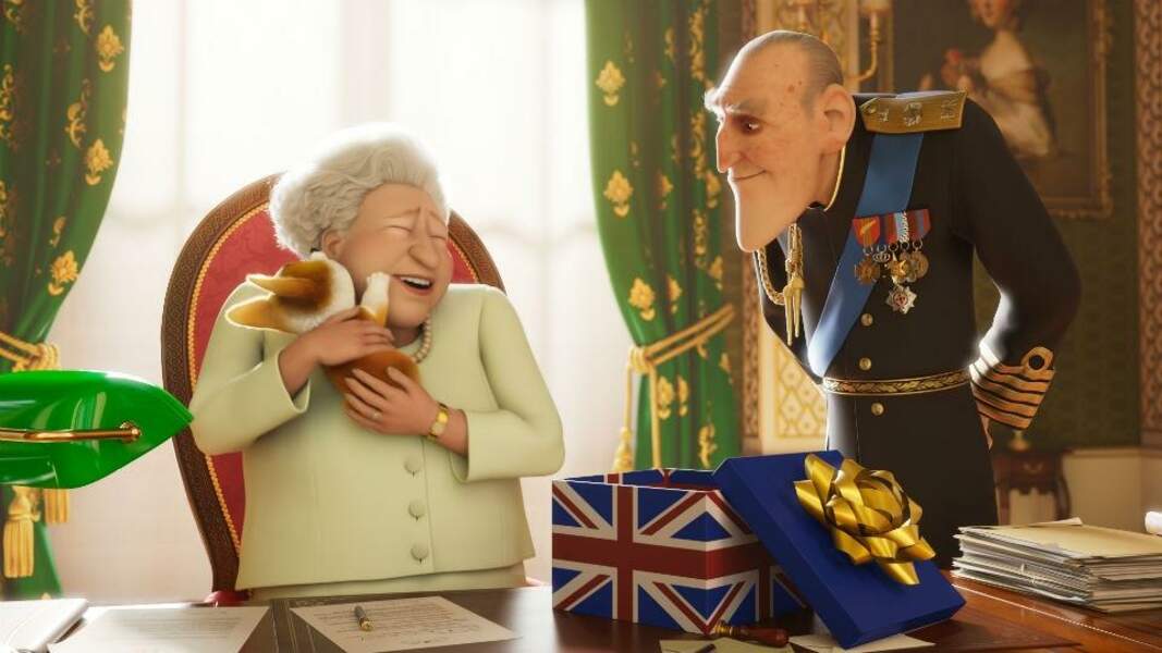 La Reine est également "apparue" dans Royal Corgi, dessin animé sur…ses adorables toutous ! 