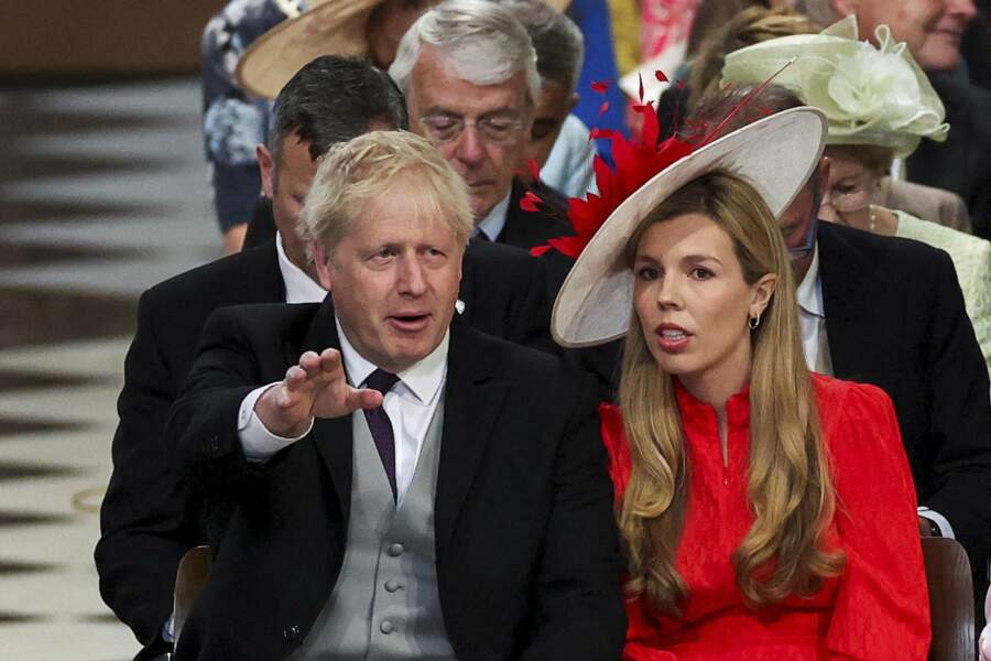 Le Premier ministre, Boris Johnson et sa femme ne pouvaient rater l'événement