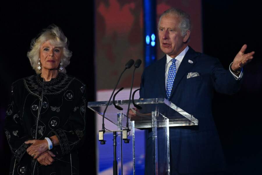 Le prince Charles sur scène avec son épouse, Camilla