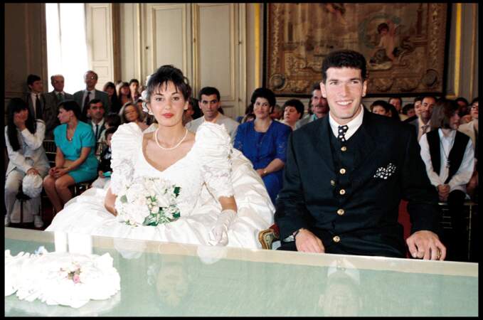 Le mariage avec Véronique Lentisco-Fernandez en 1994 à Bordeaux.