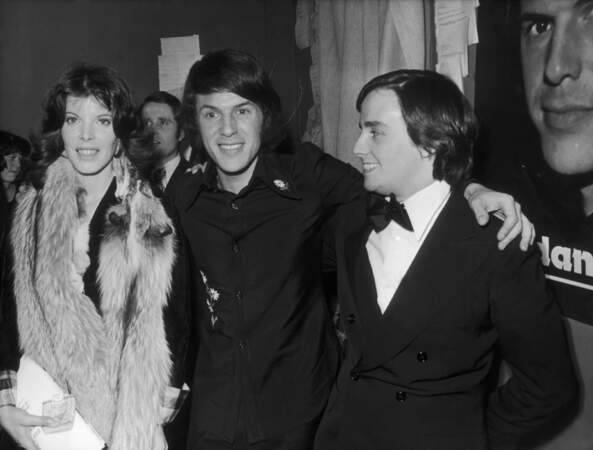 A gauche de Salvatore Adamo et Thierry Le Luron à l'Olympia en 1972.