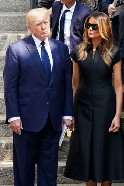 Le couple Donald et Melania Trump était présent à la cérémonie.