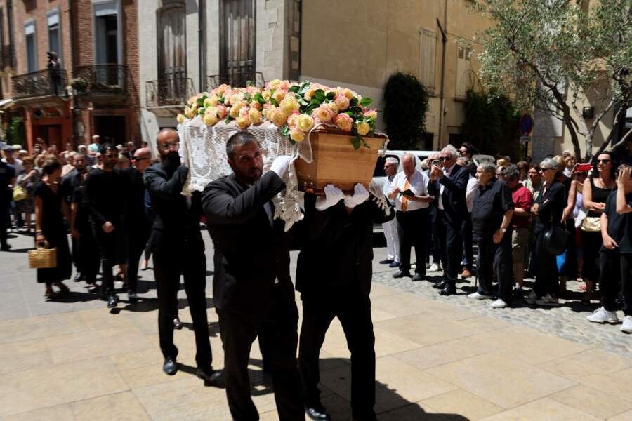 L'arrivée du cercueil de Dani à Perpignan ce mardi 26 juillet, à la Cathédrale Saint-Jean-Baptiste.
