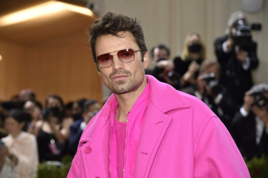 Pour rappel, voici à quoi ressemblait Sebastian Stan, tout de rose vêtu, sur le tapis rouge du Met Gala au mois de mai.