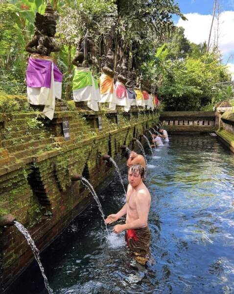 Jean Imbert a fait son rituel de purification à Bali.