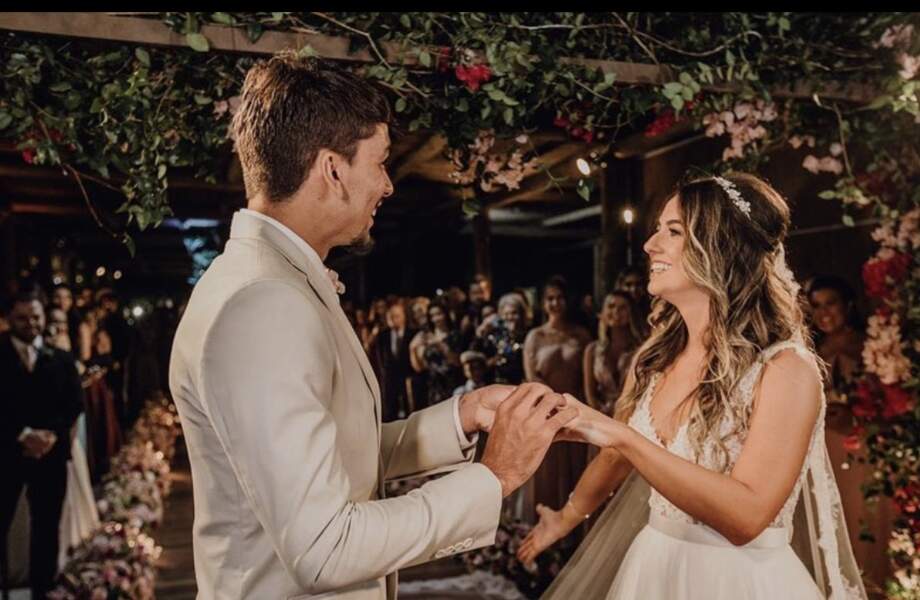 Lucas Paqueta et Maria Eduarda Fournier se sont mariés en 2018.