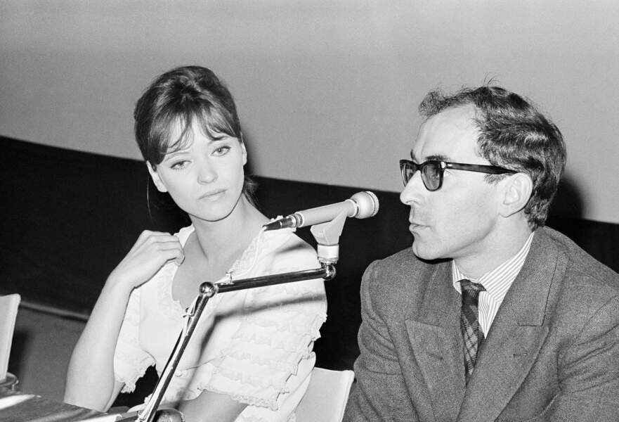 Anna Karina et Jean-Luc Godard, un couple à l'écran et à la ville