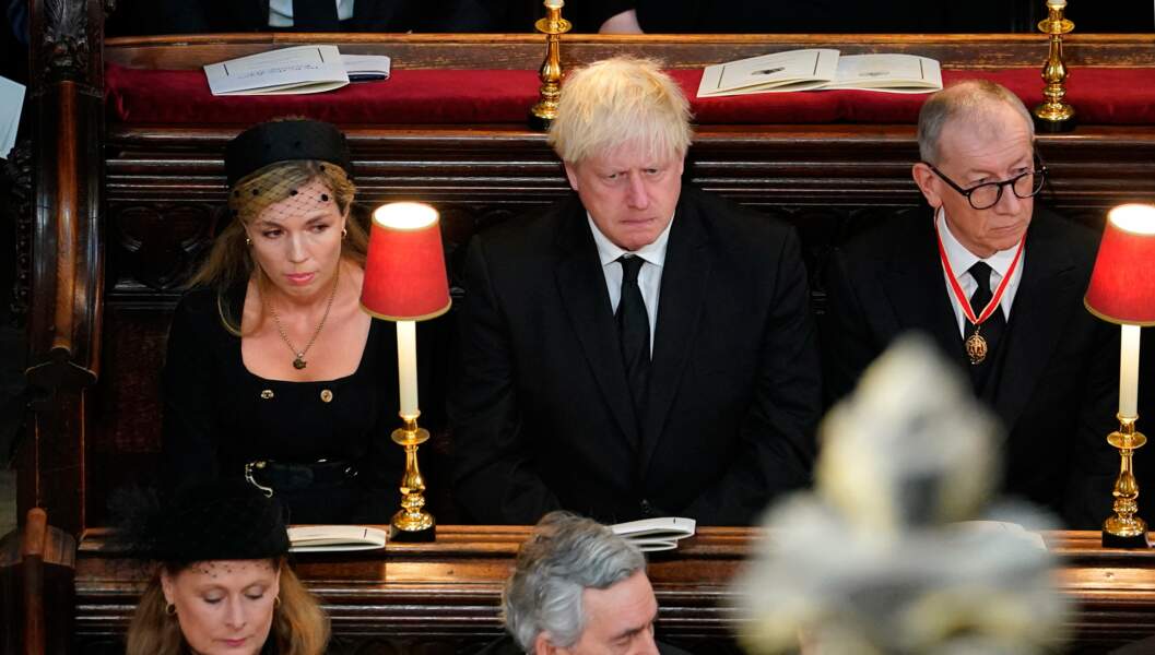 Carrie Johnson, Boris Johnson et Philip May 