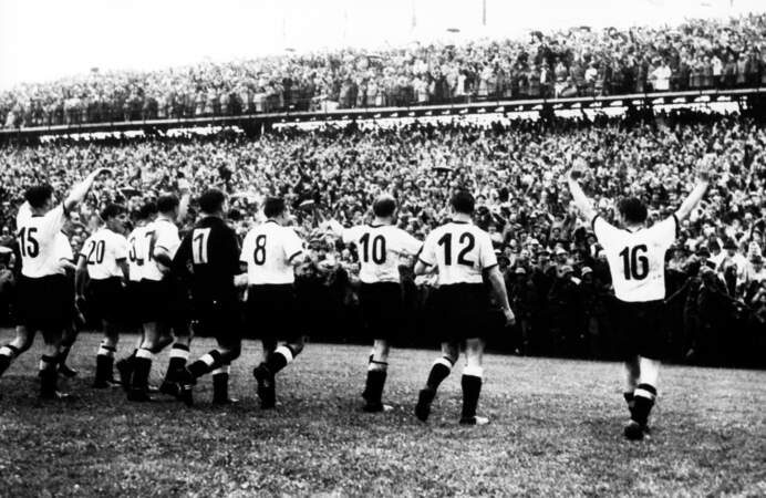 La RFA remporte la compétition en 1954, à Berne (Suisse)