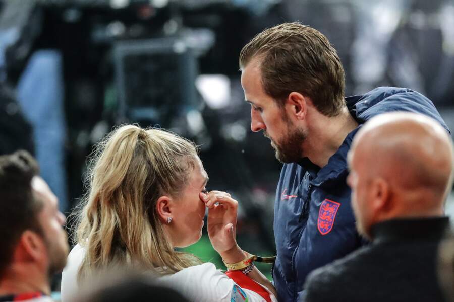 Kate Goodland en pleurs après la finale perdue de l'Angleterre à l'Euro 2021