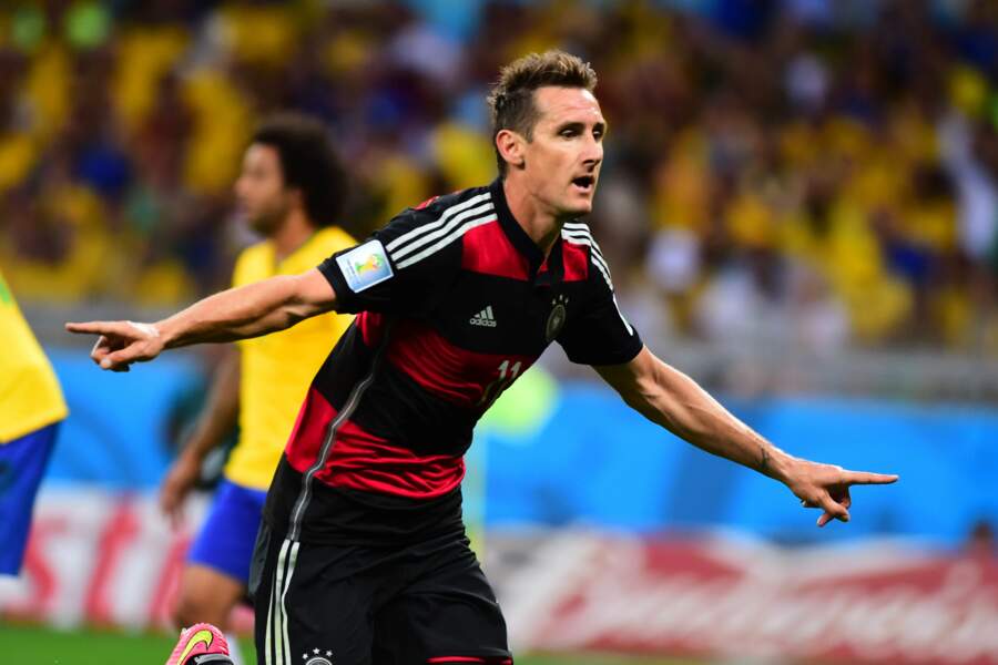 L'Allemand Miroslav Klose est le meilleur buteur en Coupe du monde, avec 16 réalisations au total