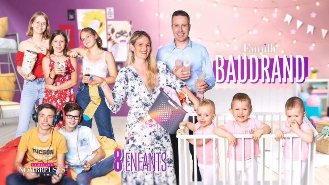 Les Baudrand et leurs 8 enfants