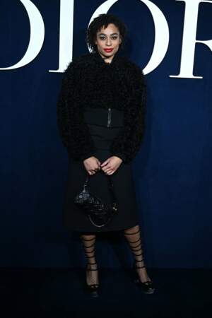 Celeste Epiphany Waite lors du défilé Dior qui s'est tenu à Paris le mardi 28 février 2023