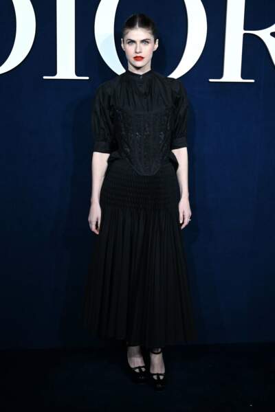 Alexandra Daddario lors du défilé Dior qui s'est tenu à Paris le mardi 28 février 2023