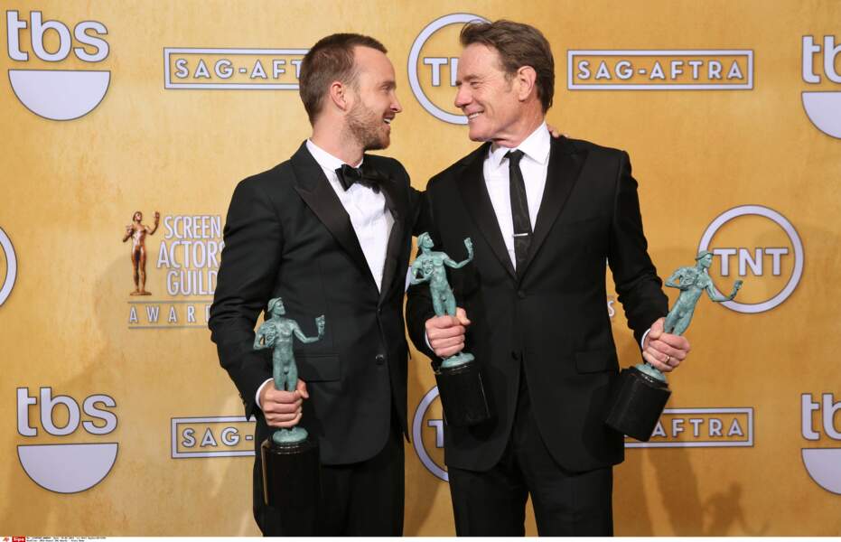 Les deux compères ont reçu de nombreuses récompenses pour leurs rôles, ici aux SAG Awards en 2014.