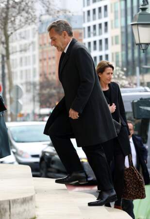 Nicolas Sarkozy s'est bien évidemment rendu aux obsèques. 