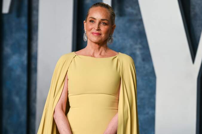 Sharon Stone lors des Vanity Fair Oscars Party 2023 à Los Angeles, dimanche 12 mars