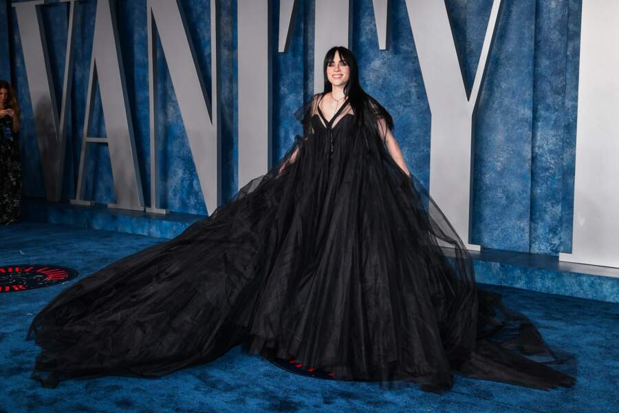 Billie Eilish lors des Vanity Fair Oscars Party 2023 à Los Angeles, dimanche 12 mars