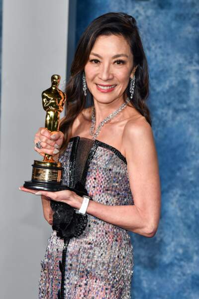 Michelle Yeoh lors des Vanity Fair Oscars Party 2023 à Los Angeles, dimanche 12 mars