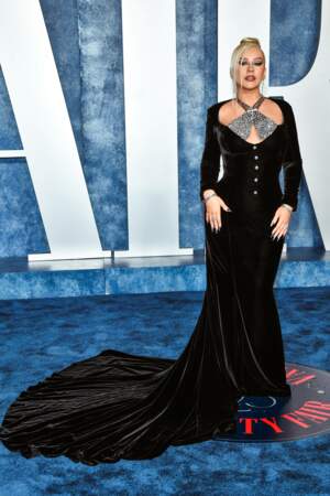 Christina Aguilera lors des Vanity Fair Oscars Party 2023 à Los Angeles, dimanche 12 mars