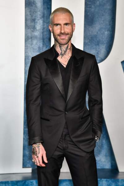 Adam Levine lors des Vanity Fair Oscars Party 2023 à Los Angeles, dimanche 12 mars
