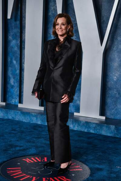 Sigourney Weaver lors des Vanity Fair Oscars Party 2023 à Los Angeles, dimanche 12 mars