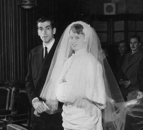 Le mariage de Roger Vadim et Brigitte bardot en 1952