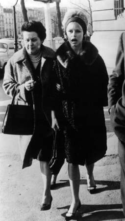 Brigitte Bardot et Olga Horstig-Primuz en 1962