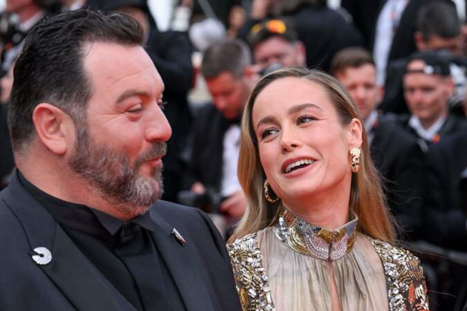 Brie Larson et Denis Ménochet sur le tapis rouge de Cannes 2023