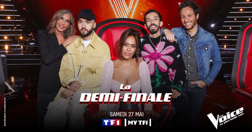 La demi-finale aura lieu ce samedi 27 mai en direct sur TF1 ! Découvrez les talents sélectionnés pour cette nouvelle étape de The Voice