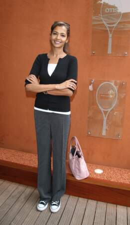 Karine Le Marchand au village de  Roland Garros en 2007