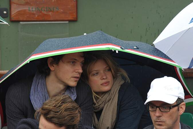 Le couple sous la pluie de Roland Garros en 2009