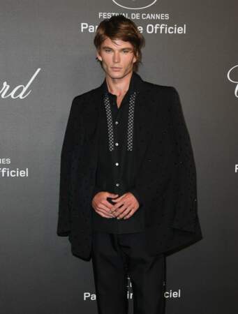 Jordan Barrett, mannequin australien nommé le "Model It Boy de la nouvelle ère" par Vogue, était présent à la soirée Chopard